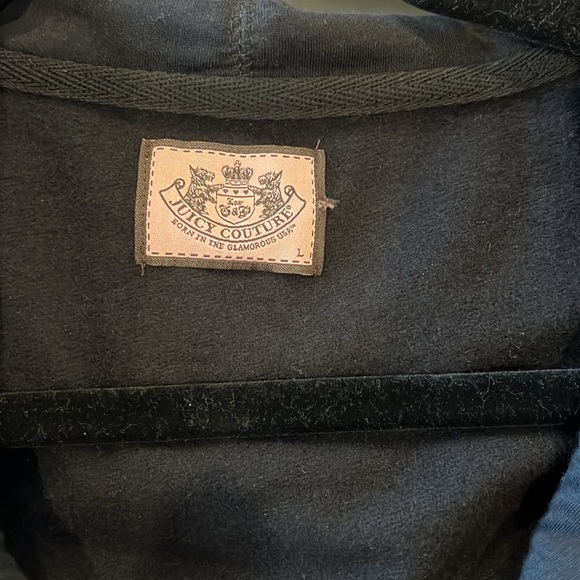 juicy couture black sequined hoodie - Picture 7 of 9